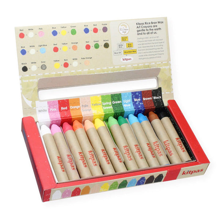 Rice Wax Window Crayon - 12 pack - La Gentile Store