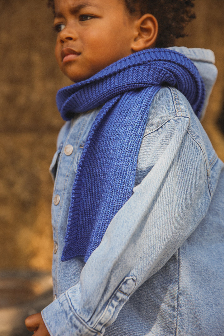 Hvid Gustave Scarf Cobalt Blue