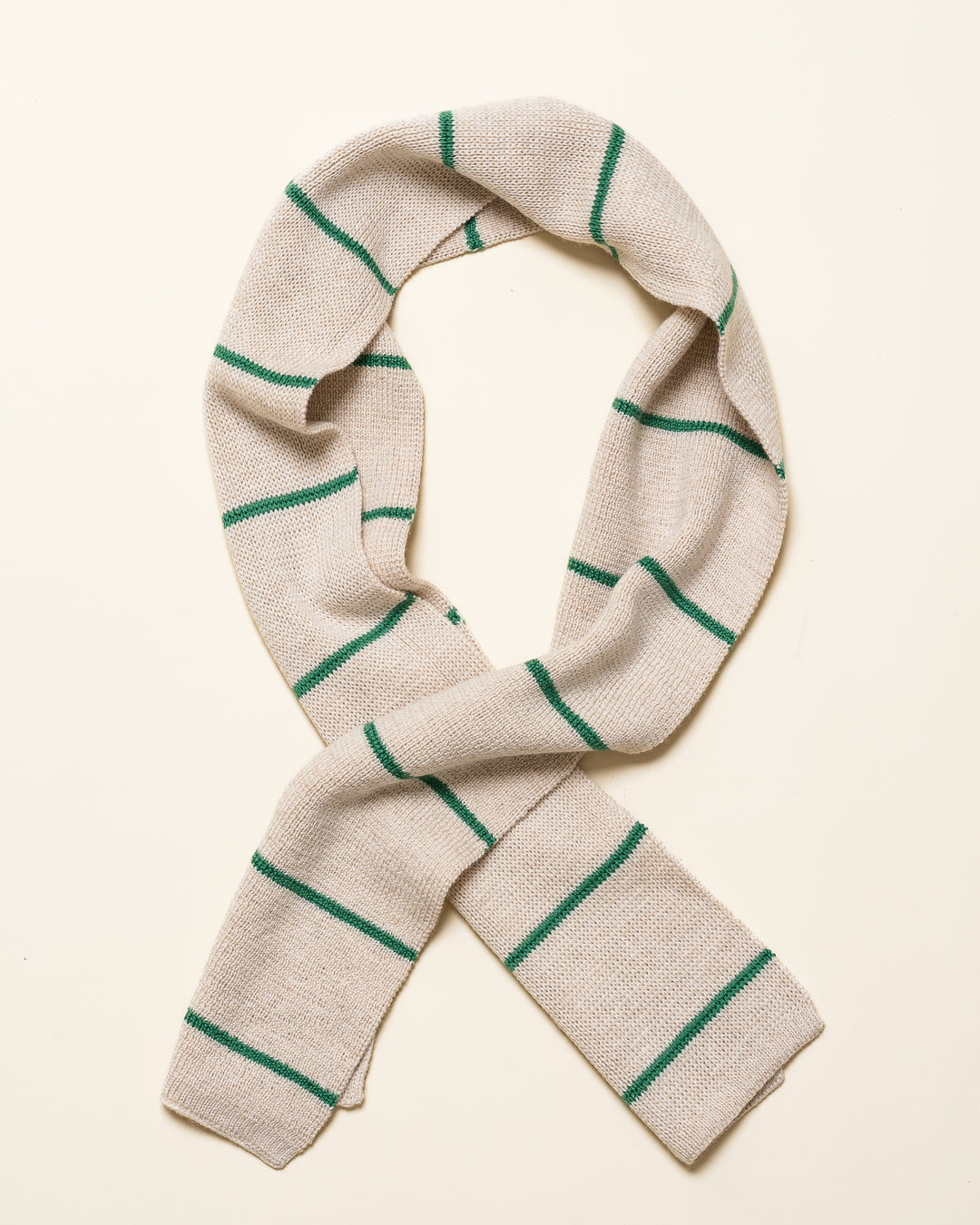 Hvid Igor Scarf Cream Grass Stripe