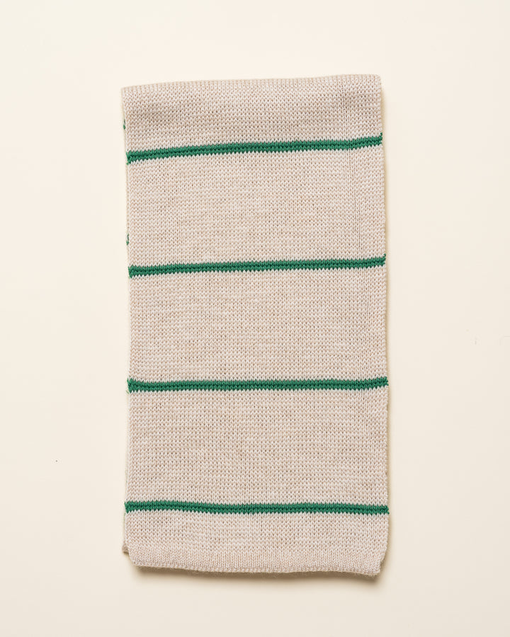 Hvid Igor Scarf Cream Grass Stripe