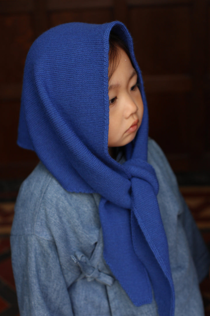 Hvid Cobalt Blue Triangle Scarf Josephina