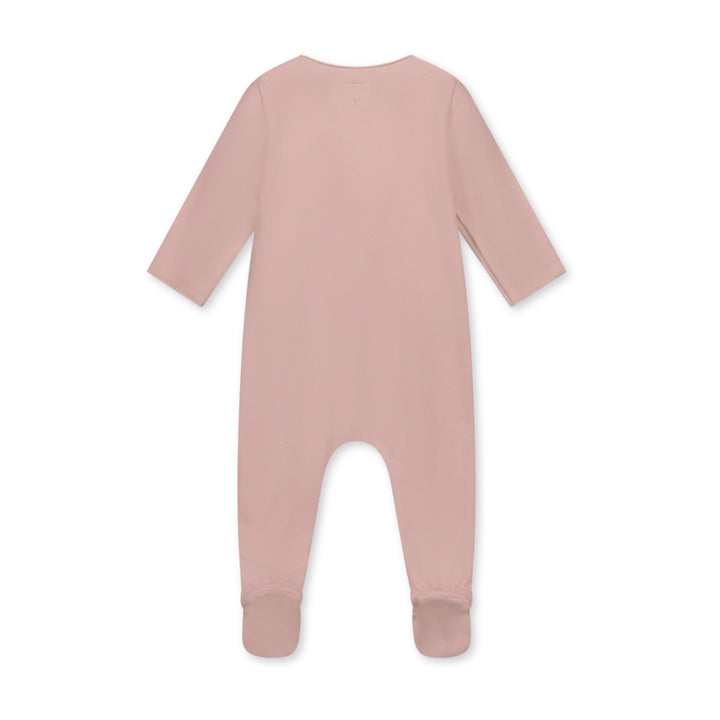 Gray Label Newborn Suit With Snaps Faded Pink