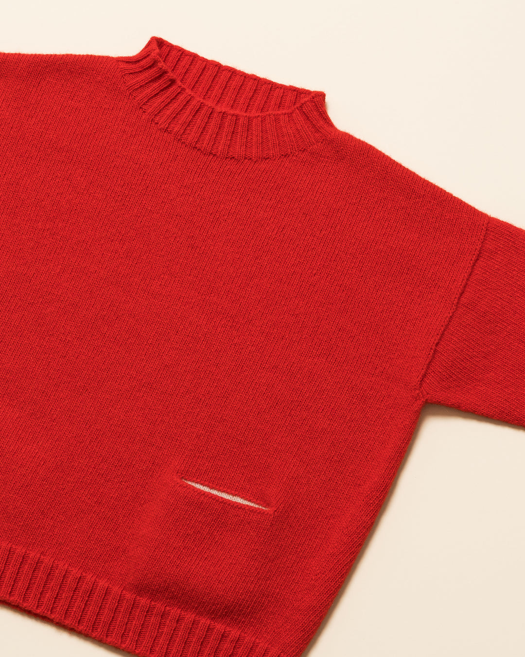 Hvid Kasper Sweater Red