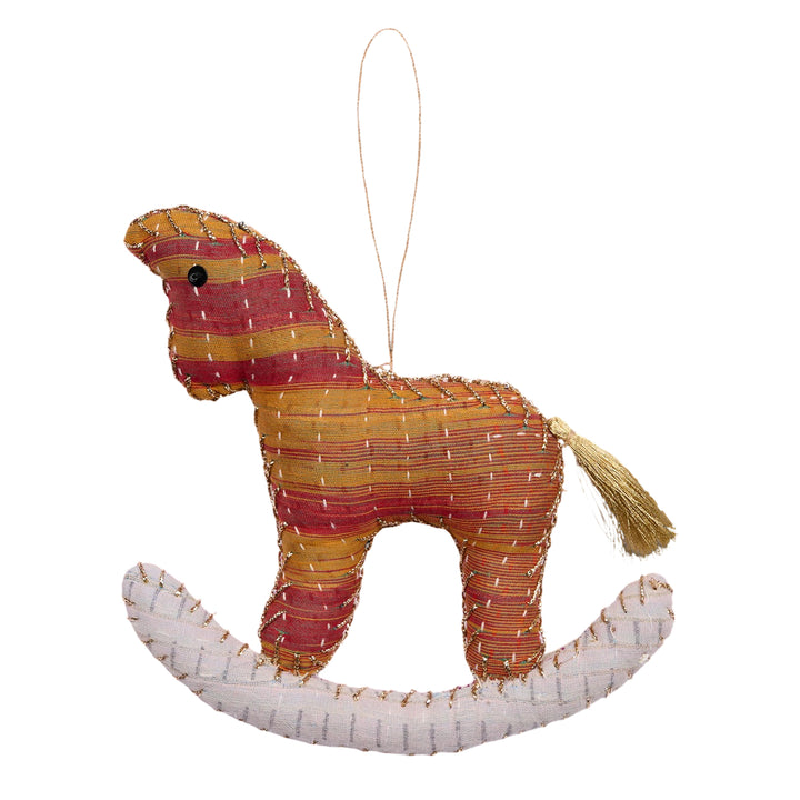 Sissel Edelbo Rocking Horse Ornament Golden Paris