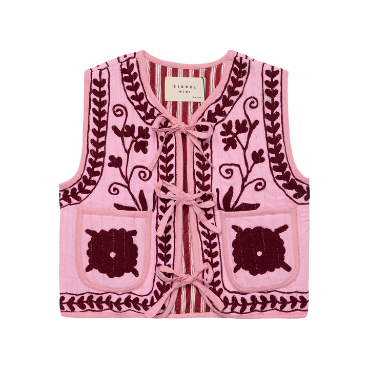 Sissel Edelbo Honey Mini Vest Suzani Embroidery