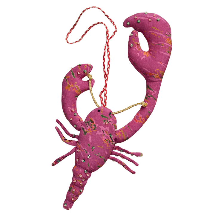 Sissel Edelbo Silk Lobster Ornament Snappy