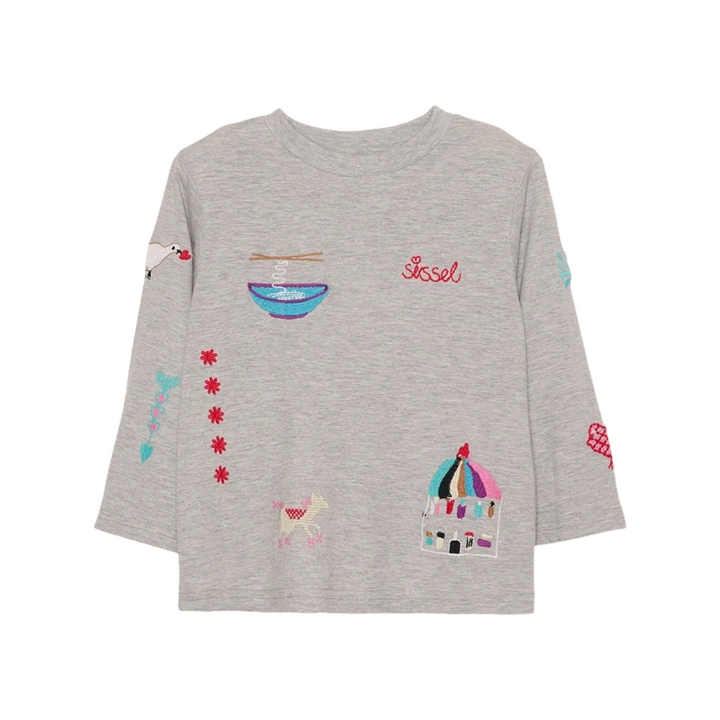 Sissel Mini Billie Top Grey Melange