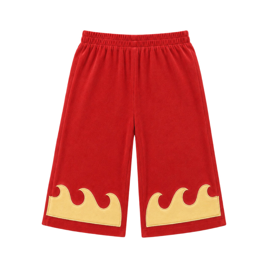 Spicy Dugong Red Wave Pants