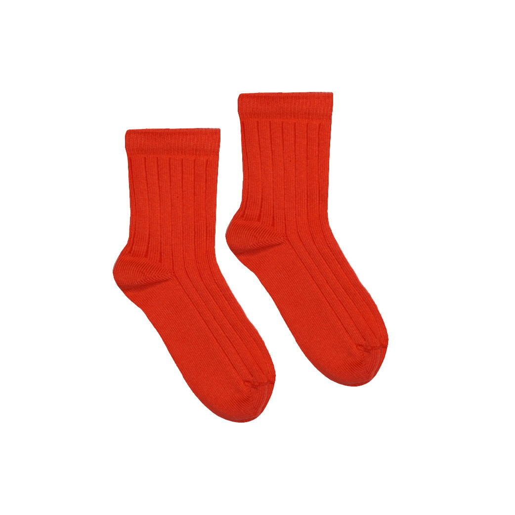 Studio Aelbo Rib Baby Socks Bright Red - La Gentile Store