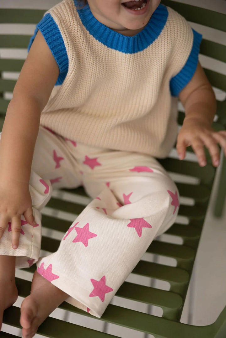 Sunday Siblings Ninch Pink Stars Pants - La Gentile Store