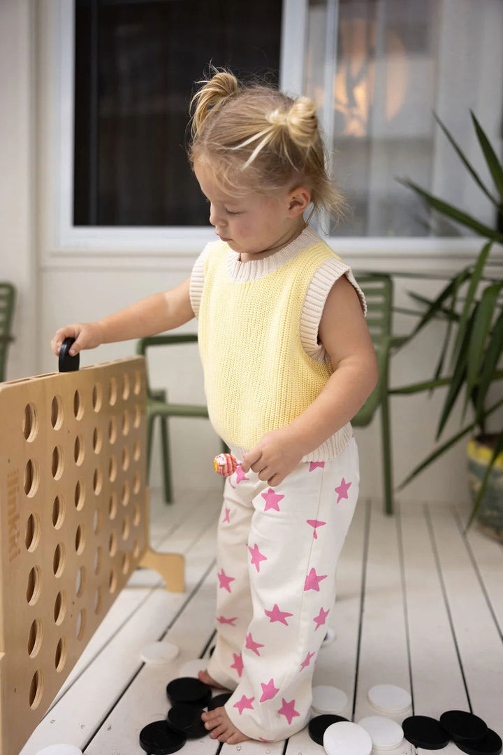 Sunday Siblings Ninch Pink Stars Pants - La Gentile Store