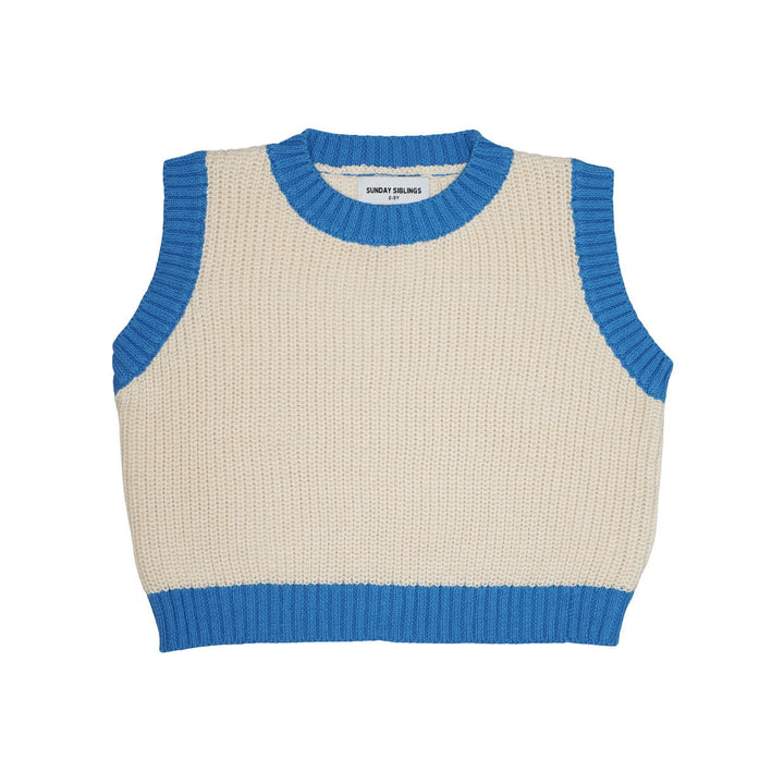 Sunday Siblings Nonno Vest Blue - La Gentile Store