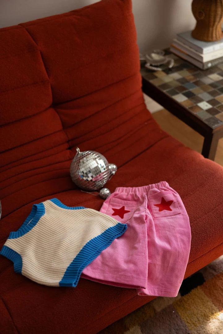 Sunday Siblings Nonno Vest Blue - La Gentile Store