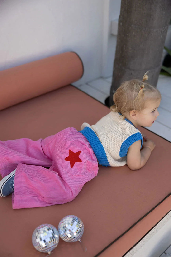 Sunday Siblings Nonno Vest Blue - La Gentile Store