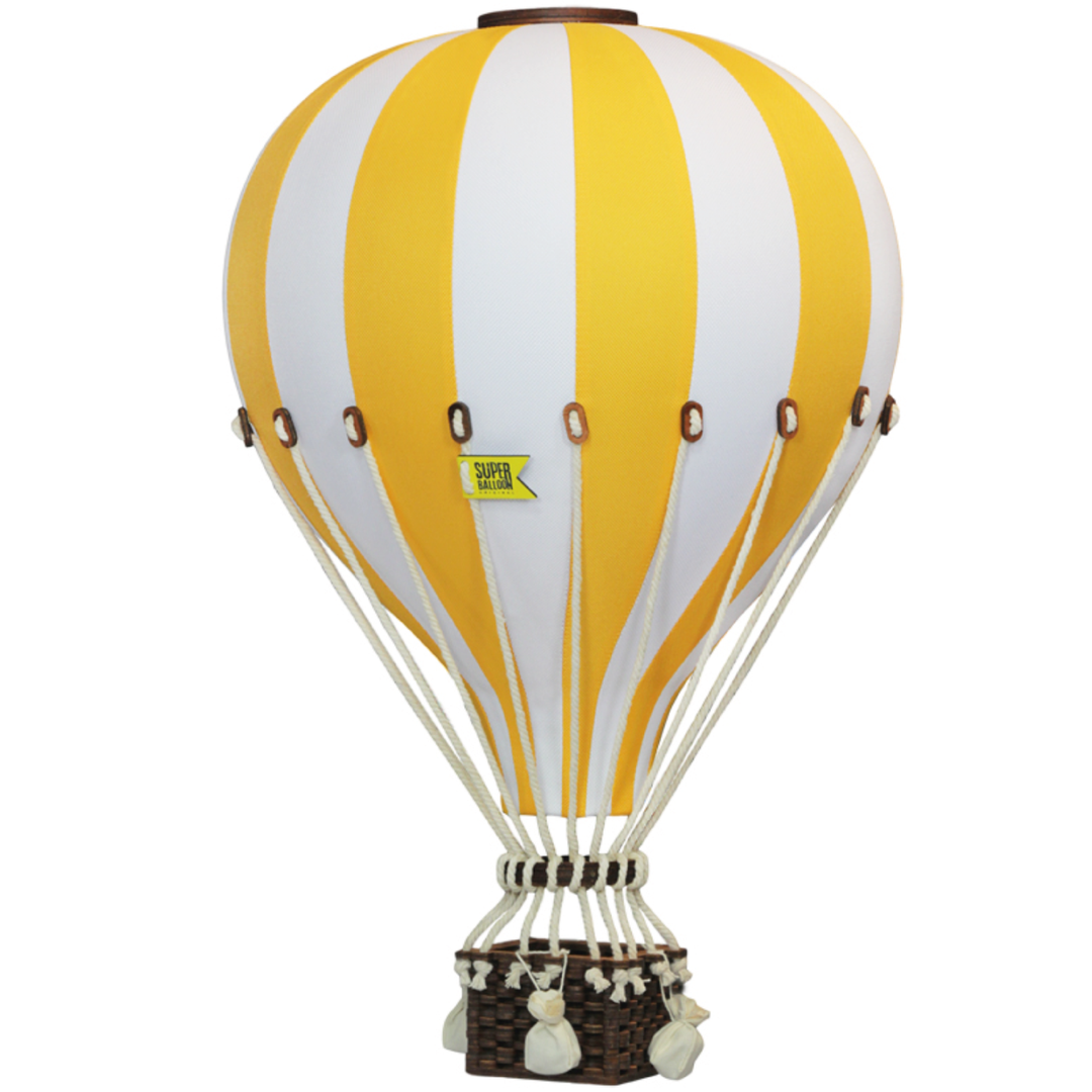 Super Balloon Air Balloon yellow/white Large - La Gentile Store