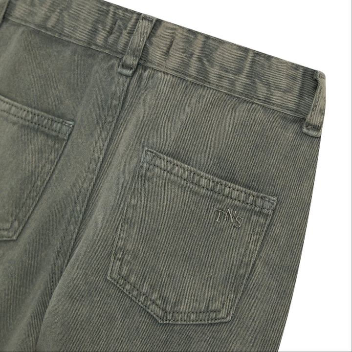 The New Society Denim Baggy Pant Tea Leaf