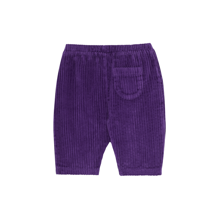 The Campamento Festive Dog Purple Corduroy Baby Trousers