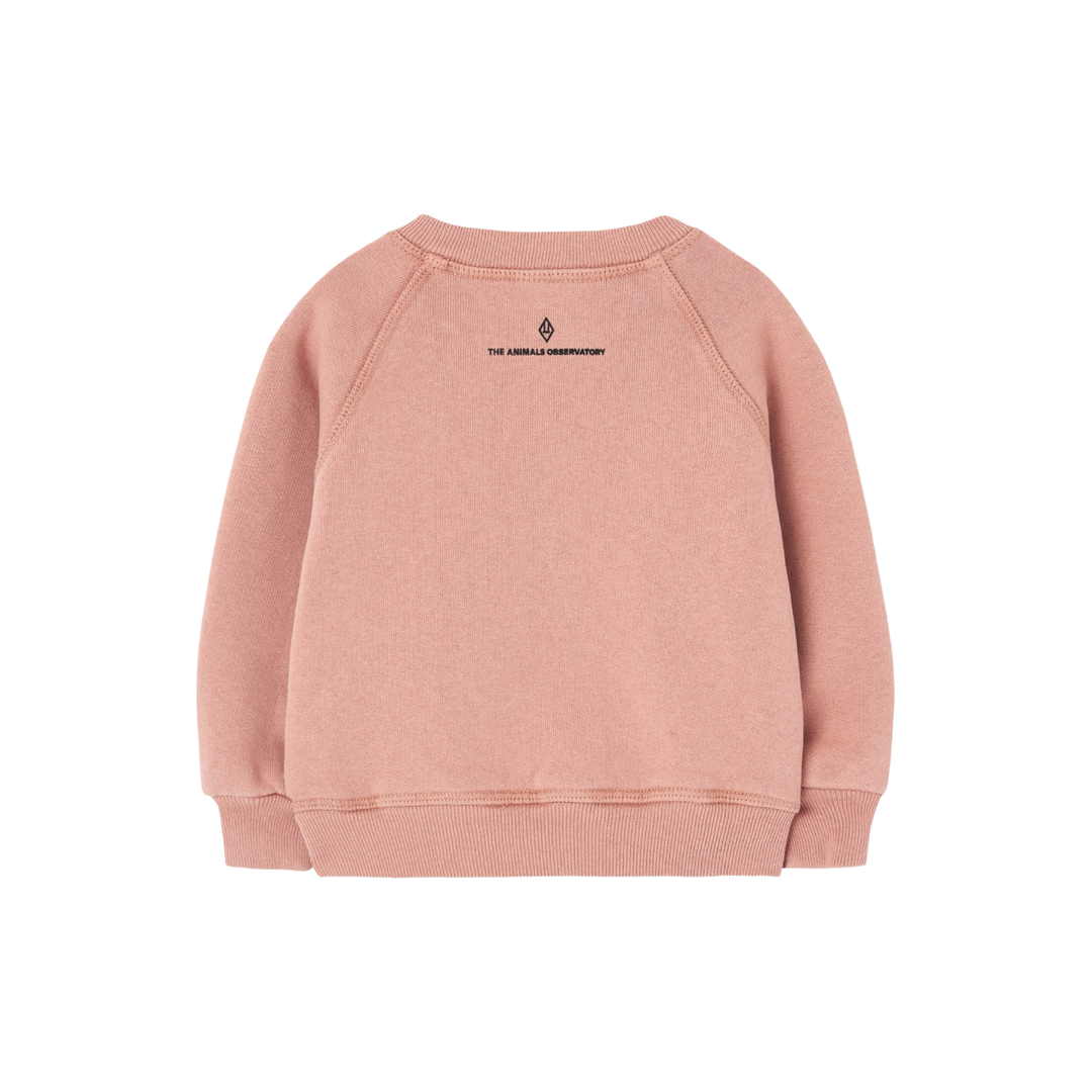 The Animals Observatory Jackal Baby Sweatshirt Dusty Coral