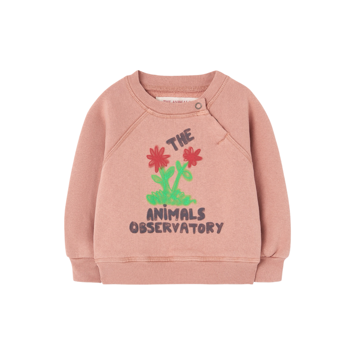 The Animals Observatory Jackal Baby Sweatshirt Dusty Coral
