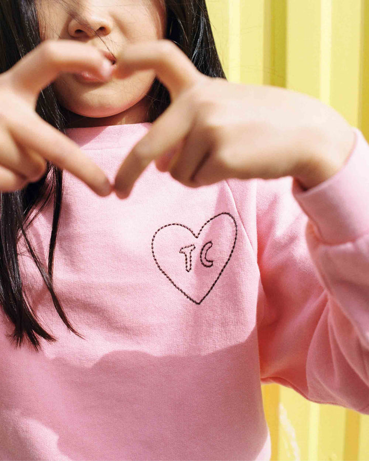 The Campamento TC Heart Pink Sweatshirt