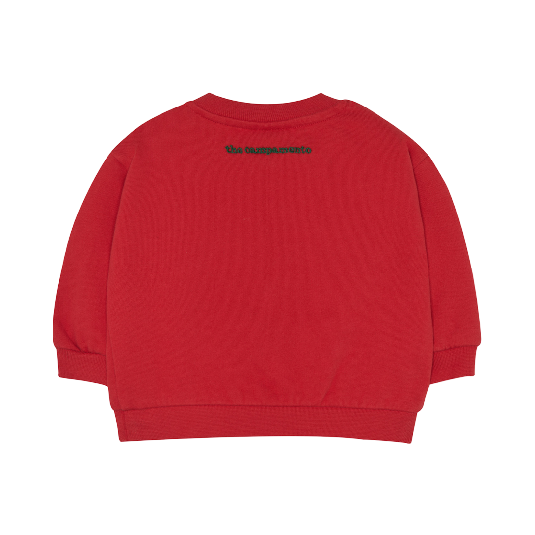 The Campamento Happy Houses Red Baby Sweatshirt