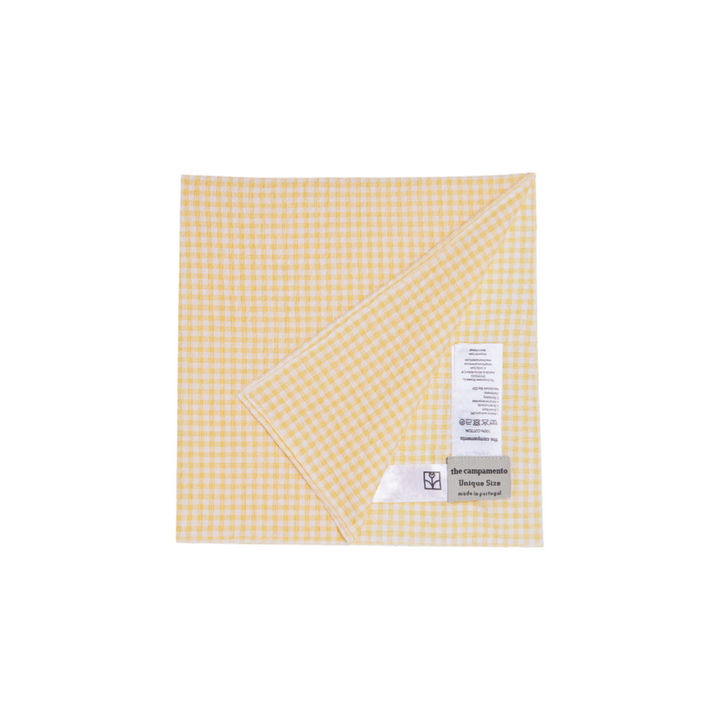 The Campamento Yellow Checked Scarf