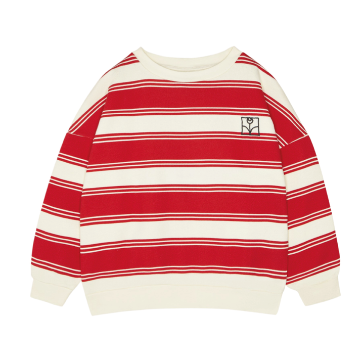 The Campamento Red Stripes Oversized Kids Sweatshirt