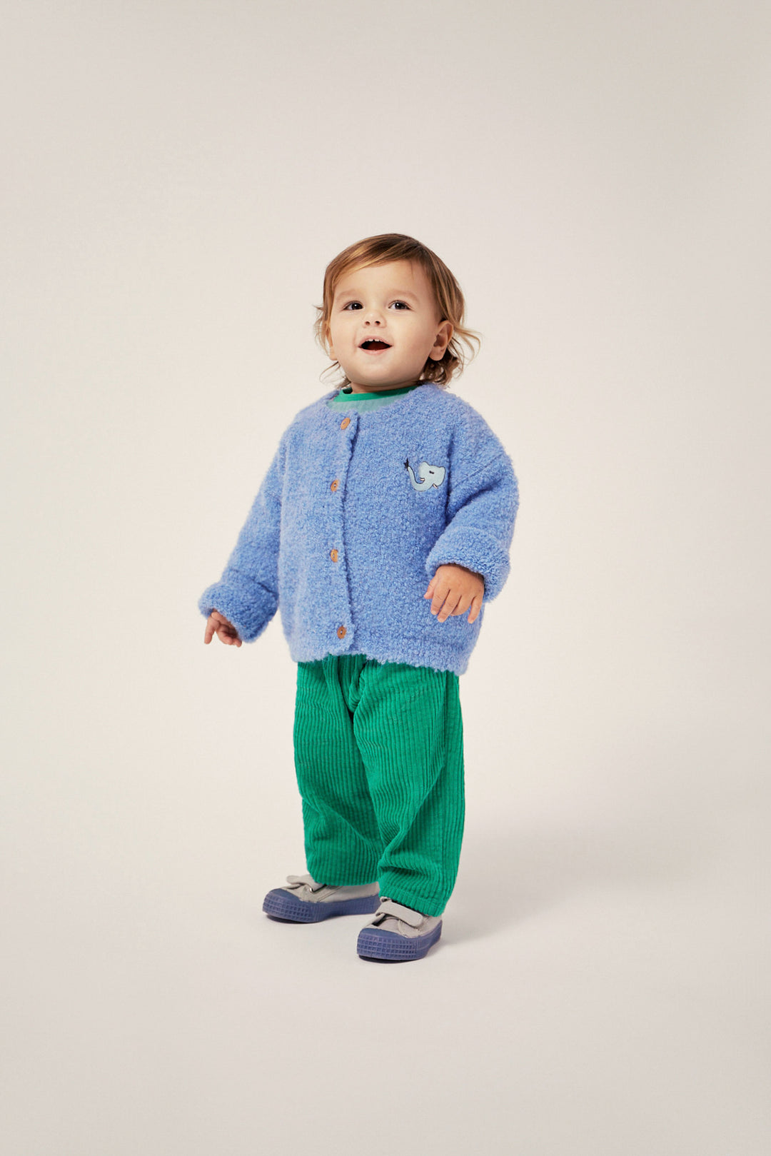 The Campamento Green Corduroy Baby Trousers