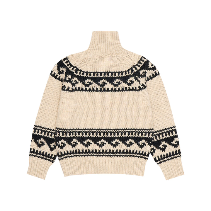 The New Society Andy Jumper High Neck Sand