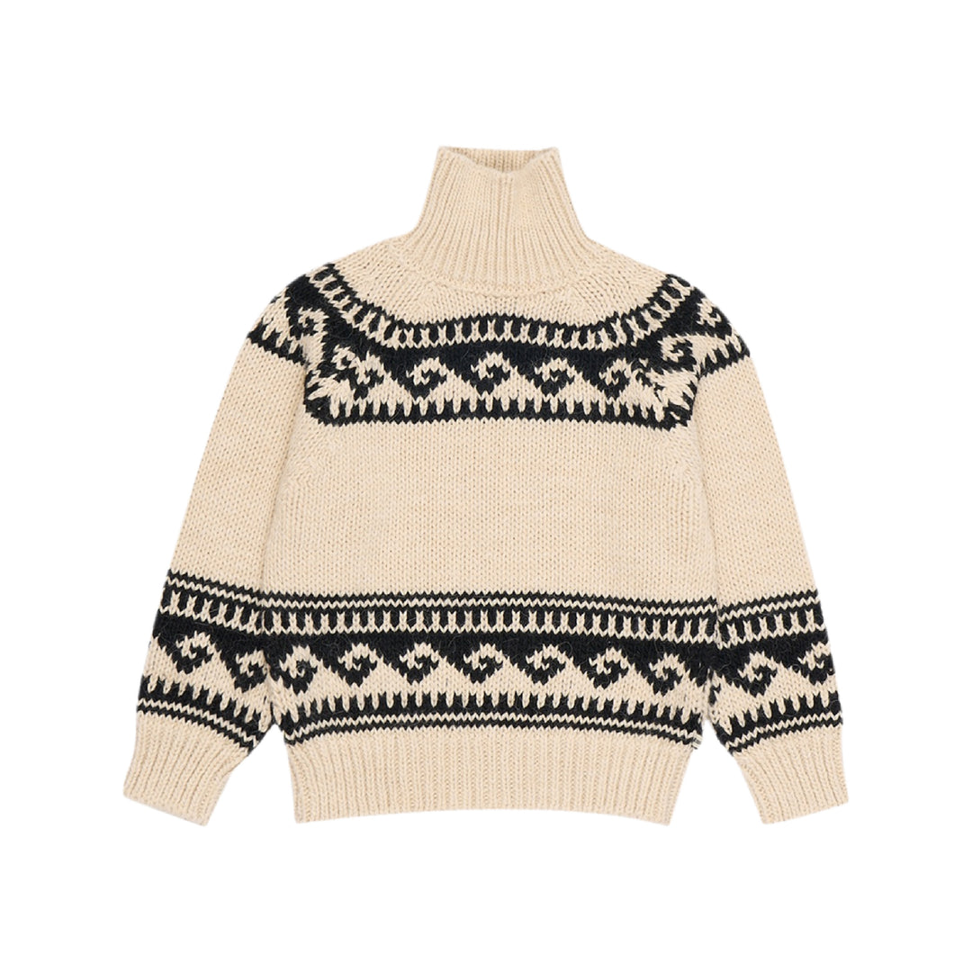 The New Society Andy Jumper High Neck Sand