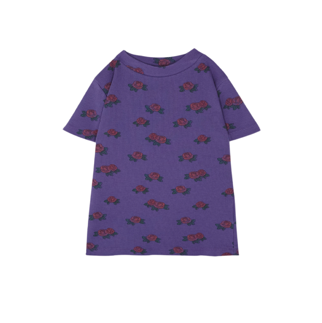The Campamento Flowers Allover Rib T-shirt - La Gentile Store