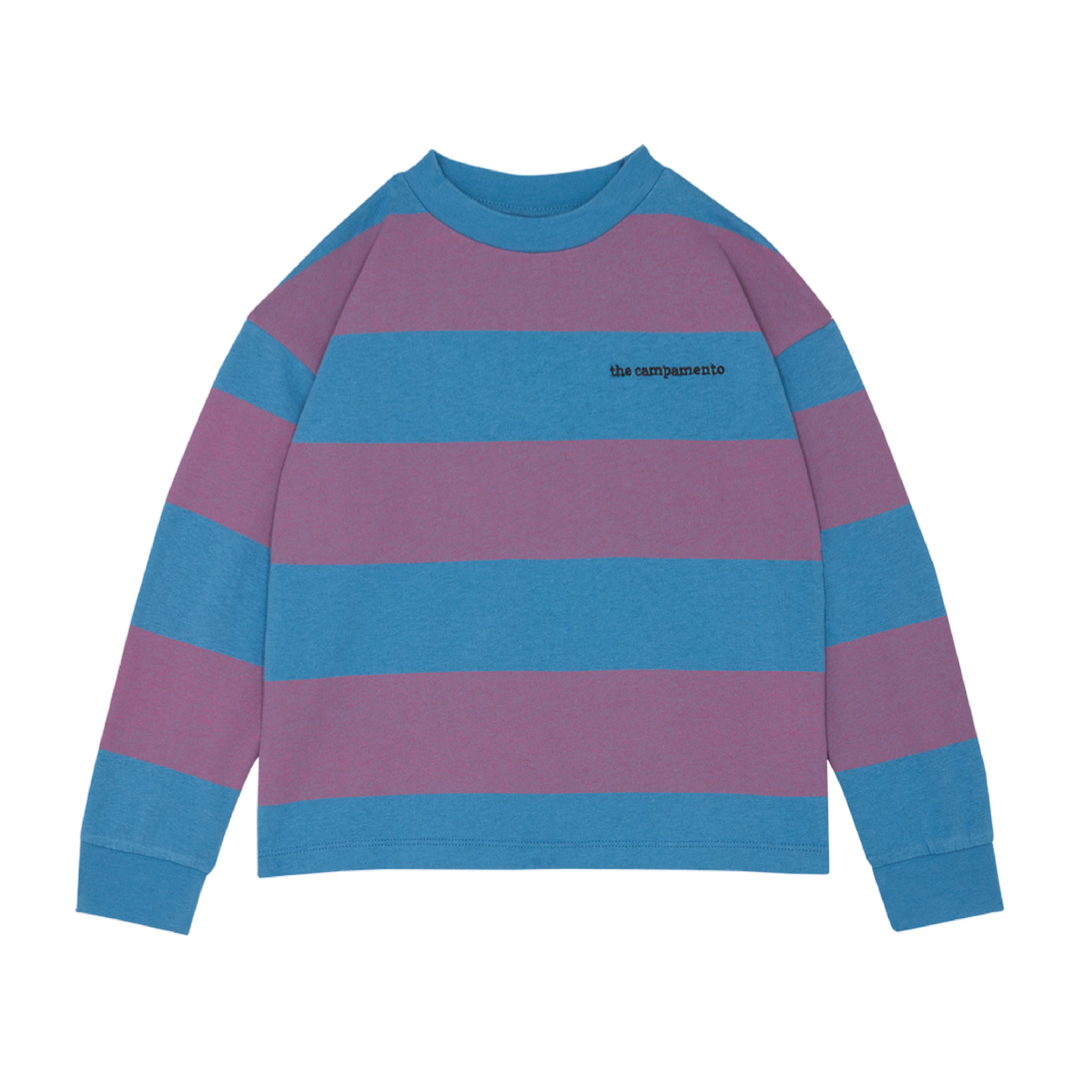 The Campamento Purple Stripes Long Sleeves Kids Shirt - La Gentile Store