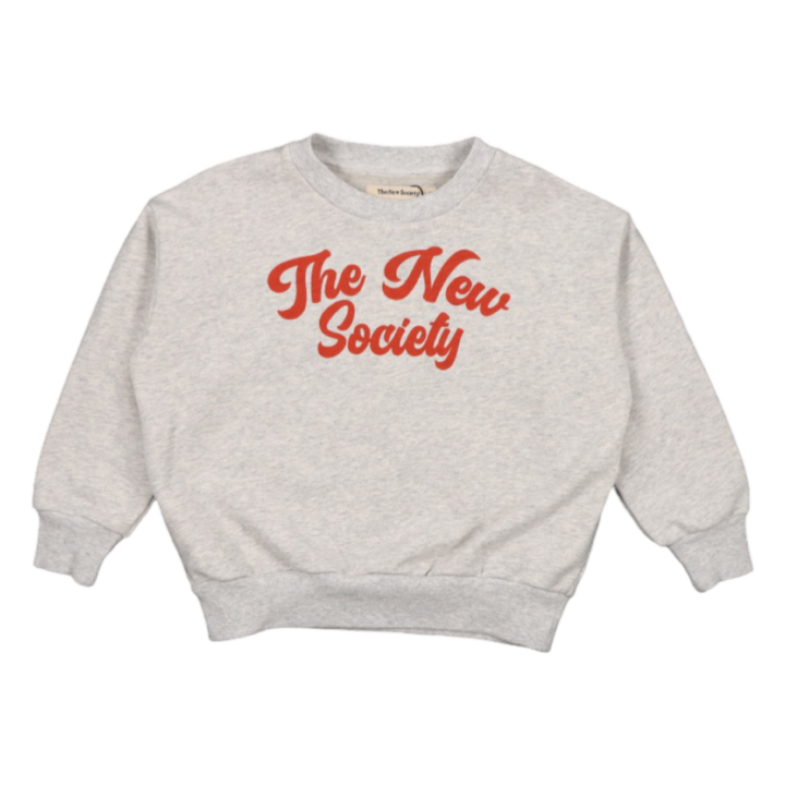 The New Society Ios Sweatshirt Grey Melange - La Gentile Store
