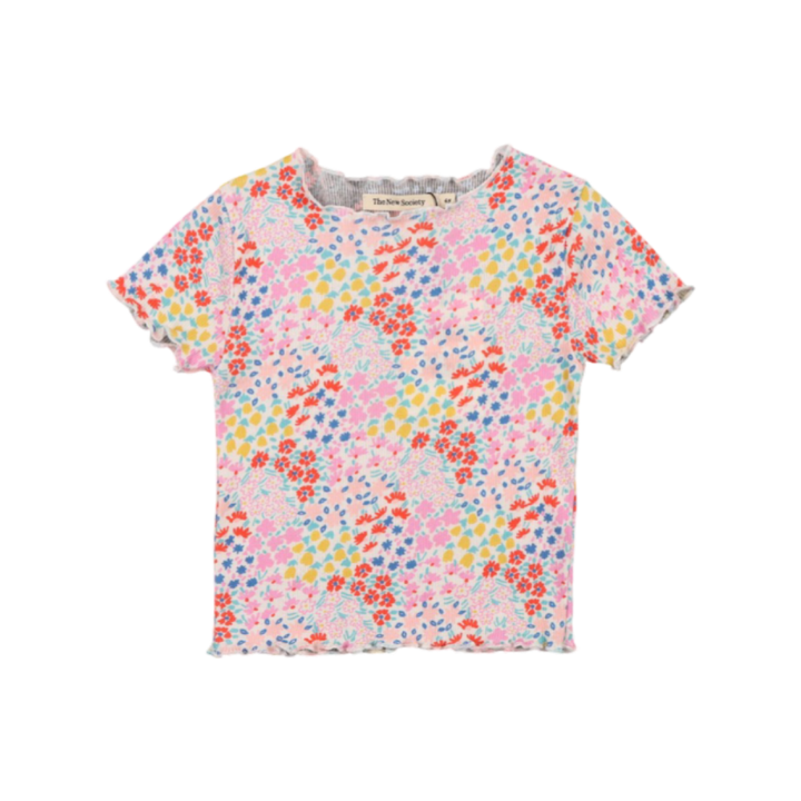 The New Society Nicolette Tee Anemone Print - La Gentile Store