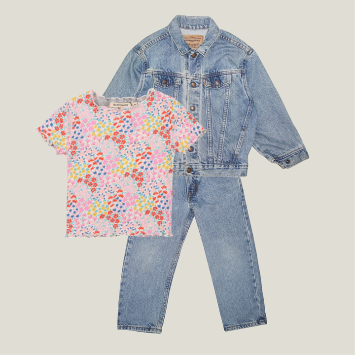 The New Society Nicolette Tee Anemone Print - La Gentile Store