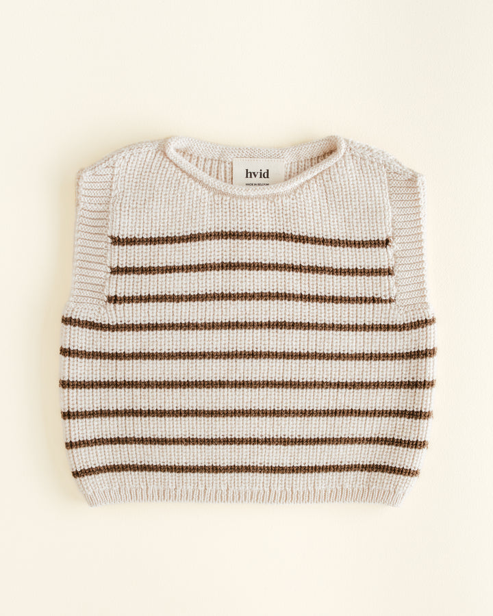 Hvid Harvey Vest Cream - Mocha