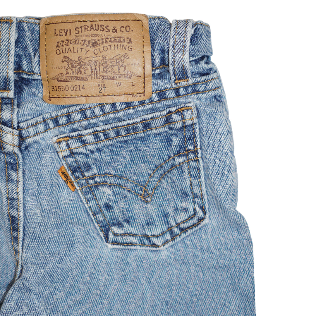 Vintage Levi's 550 Fit Jeans Orange Tab 1-3Y