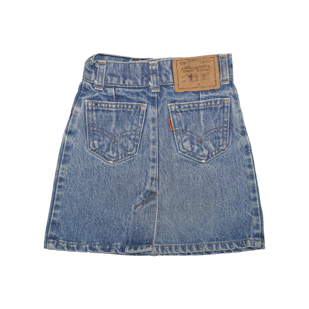 Vintage Levi's Jeans Skirt 3-4Y Orange Tab