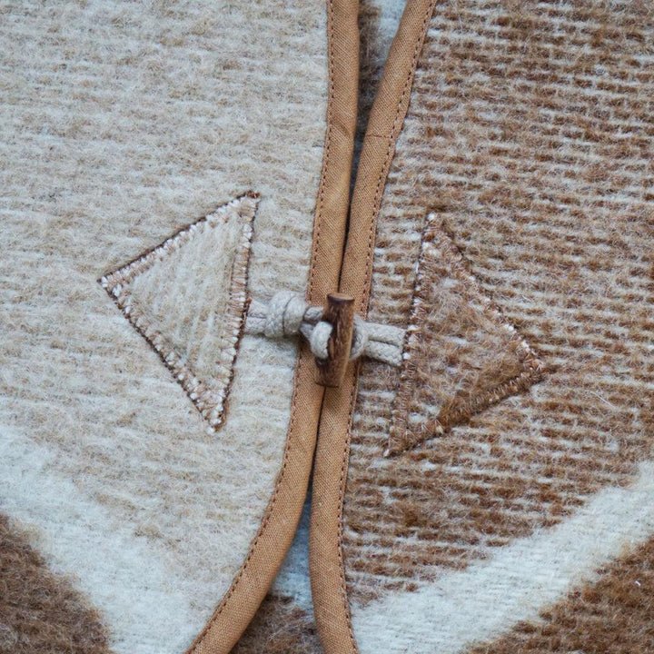 Vintage Wool Gilet Brown Beige