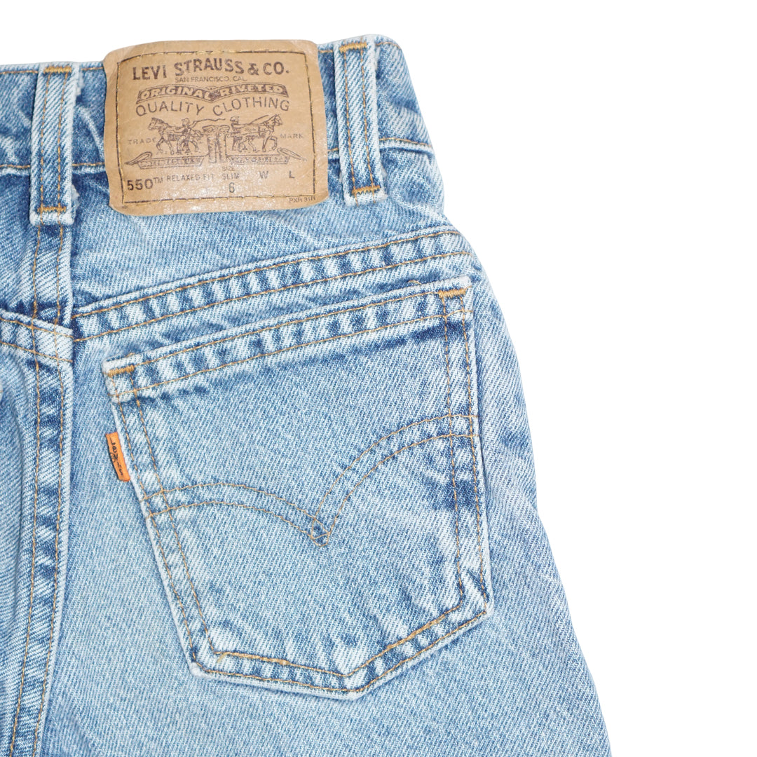 Vintage Levi's 550 Fit Jeans 6T Orange Tab