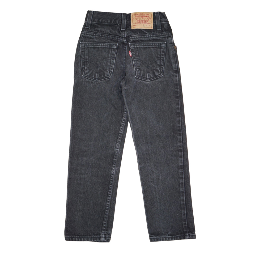 Vintage Levi's 550 Fit Jeans Washed Black 6-8Y
