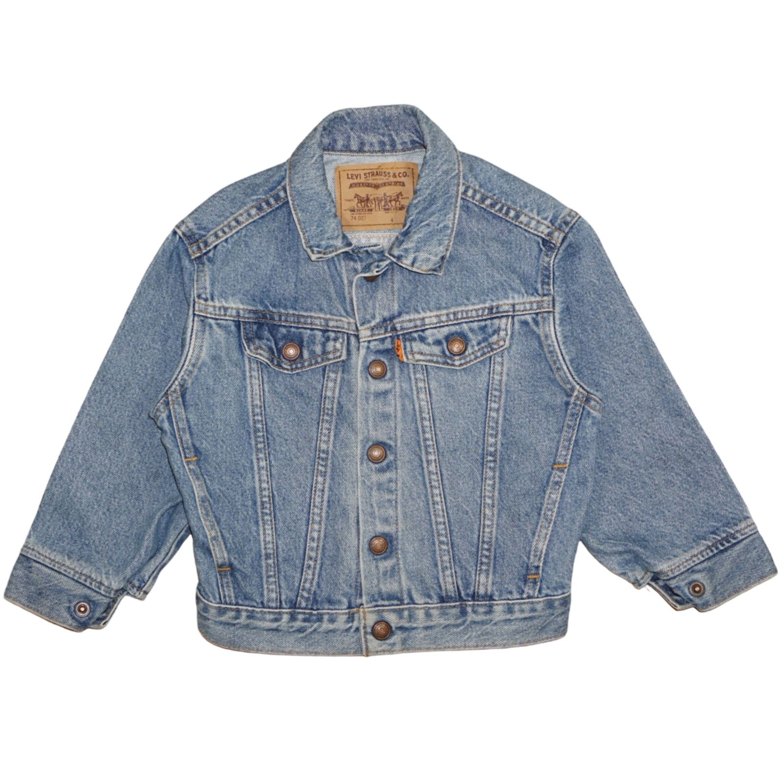 Vintage Levi's Jean Jacket 4T Orange Tab – La Gentile Store