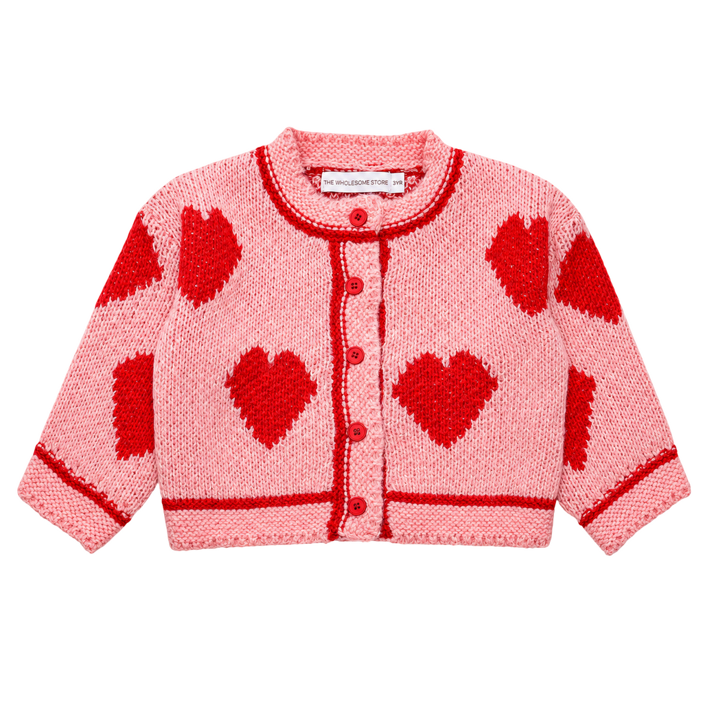 The Wholesome Store Lover Cardigan - Baby Hearts Cardigan – La