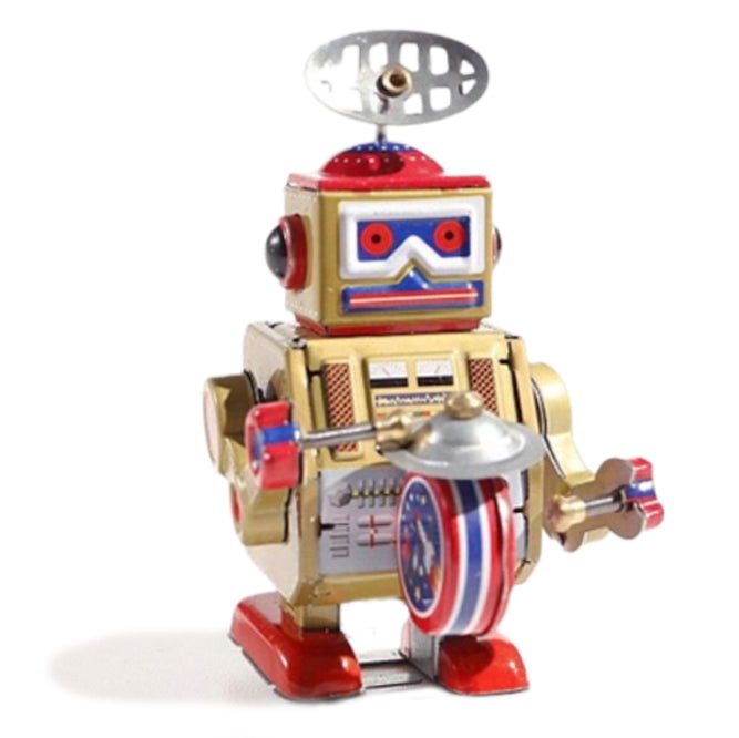 Wind Robot Wind Up Tin Robot Toy Charmgle Wind-Up Tin Robot Toy (3-Pack) | Retro ...