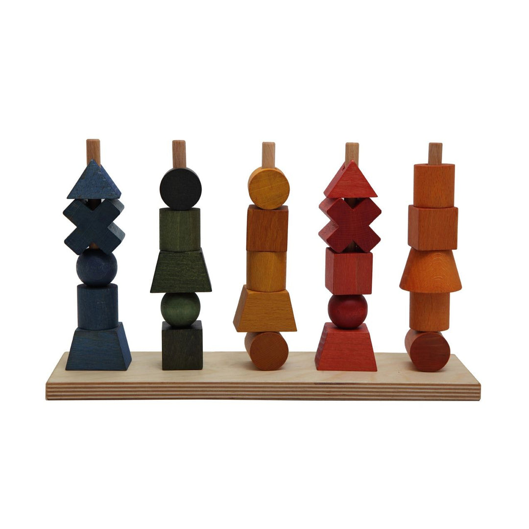 Wooden Stacking Toy Rainbow - La Gentile Store