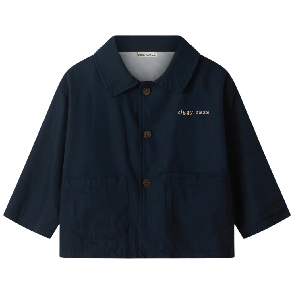 Ziggy Zaza Raphael Painter's Coat Navy | Cotton Jacket – La