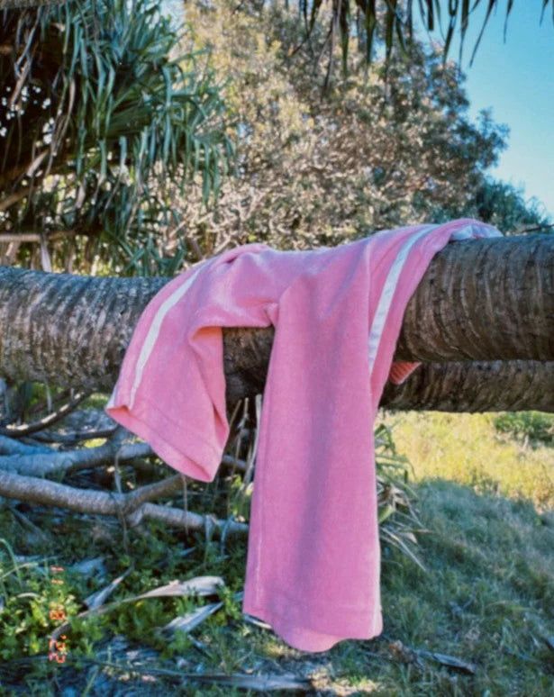 Ziggy Zaza Twin Stripe Terry Pant Pink - La Gentile Store