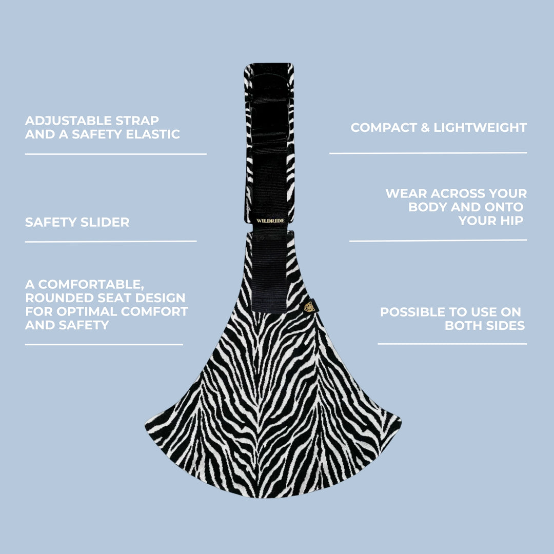 Wildride Side Carrier – Zebra