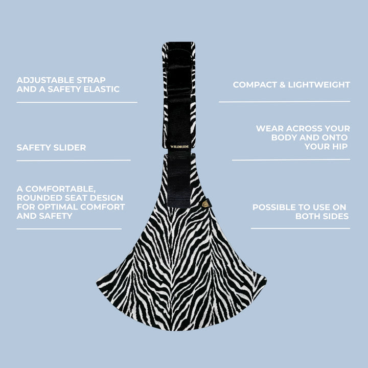 Wildride Side Carrier – Zebra