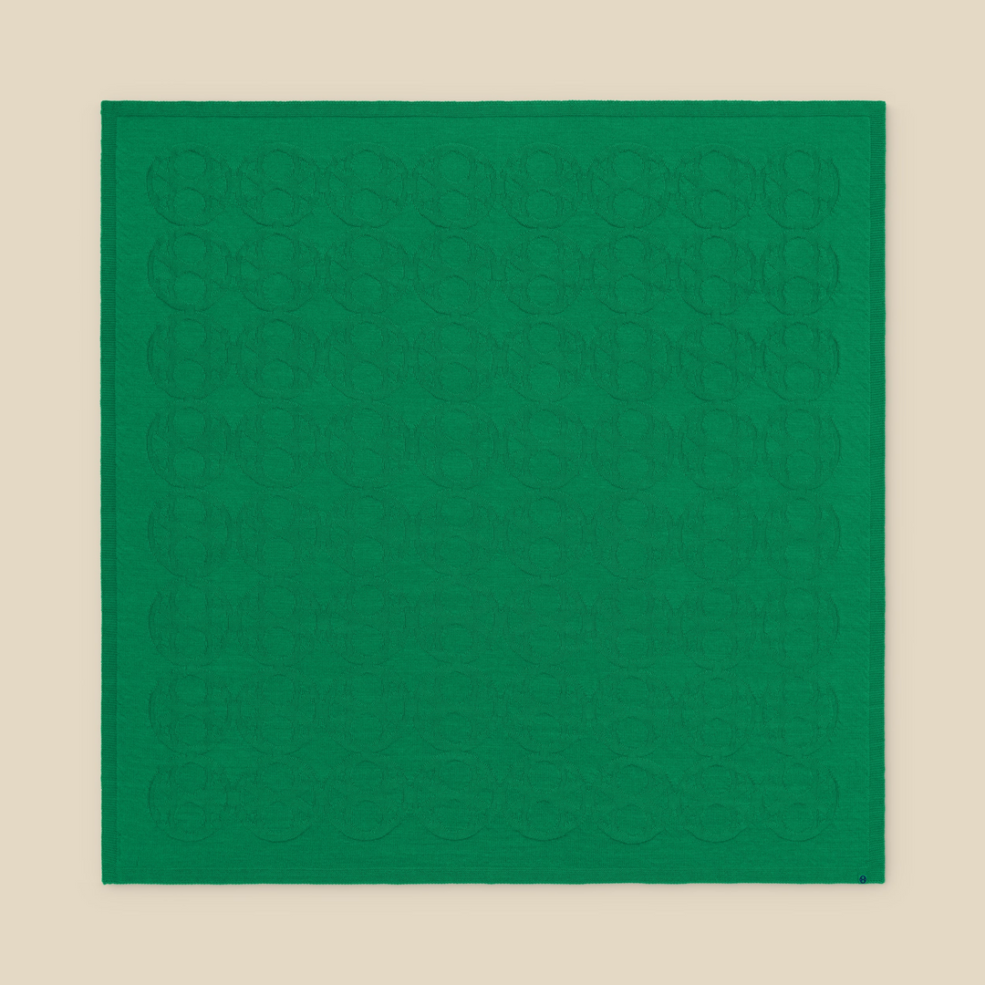 Boo Studio Wool Baby Blanket Peas